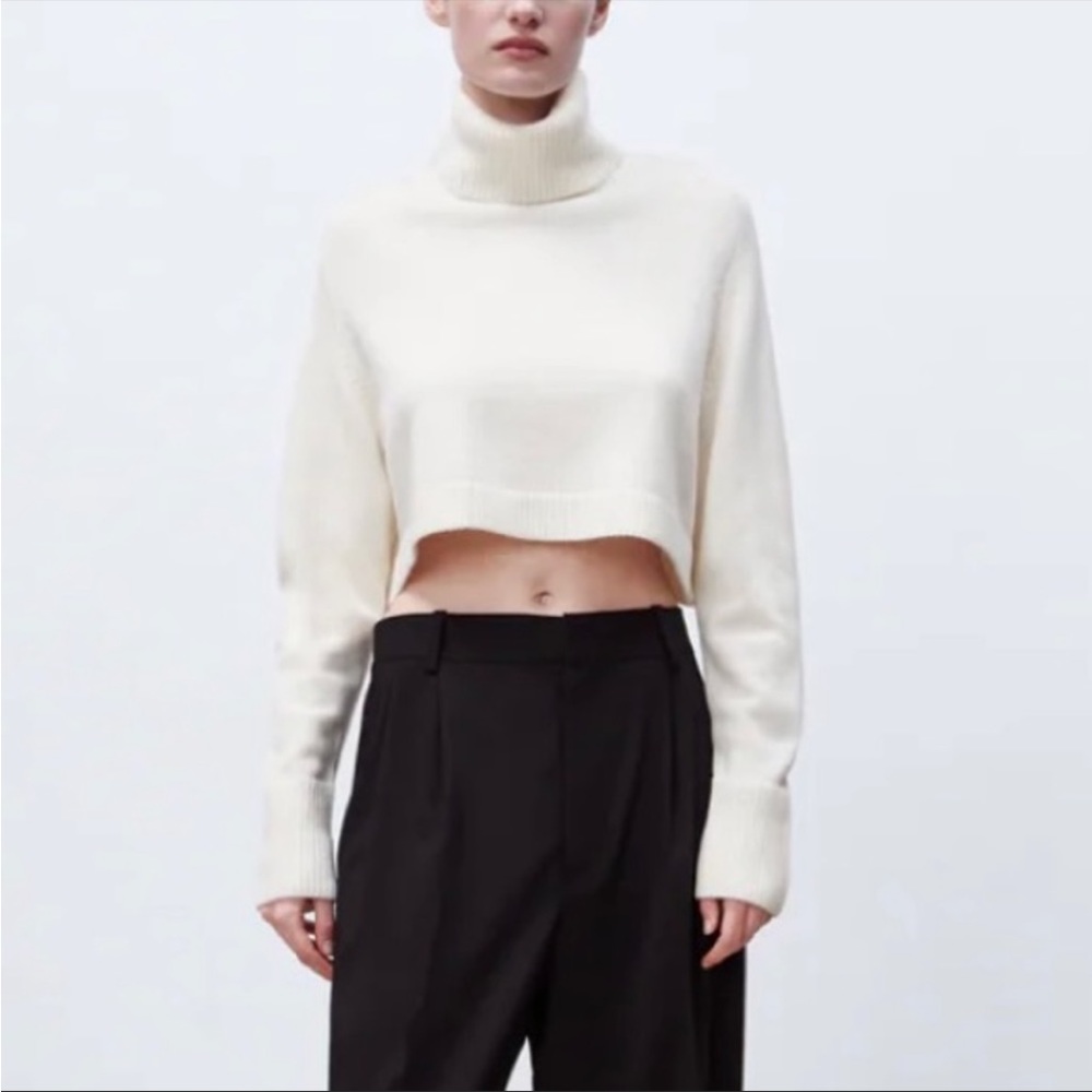 High Collar Knit Sweater
